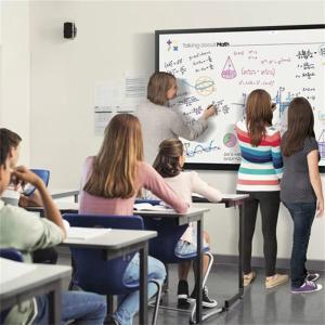 65 Inch 75 Inch Interactive Flat Panel for Education Writing Method Pen/Finger