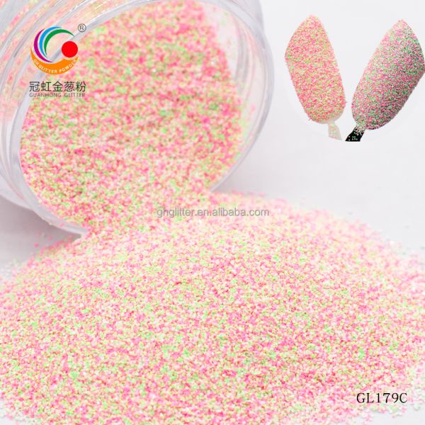 Ultra Fine Polyester Hexagonal Multicolor Glitter Powder Mix Sugar Color Outdoor Christmas Decoration