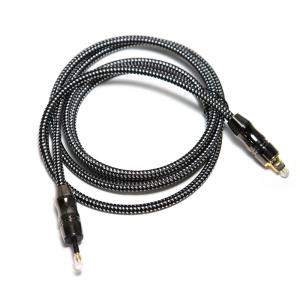 Digital Braided TOSLINK Optical Audio Cable Plated 4K Metal Connecotr For