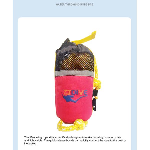 Waterproof Water Rescue Tools Oxford Fabric Bag 9mm Diameter