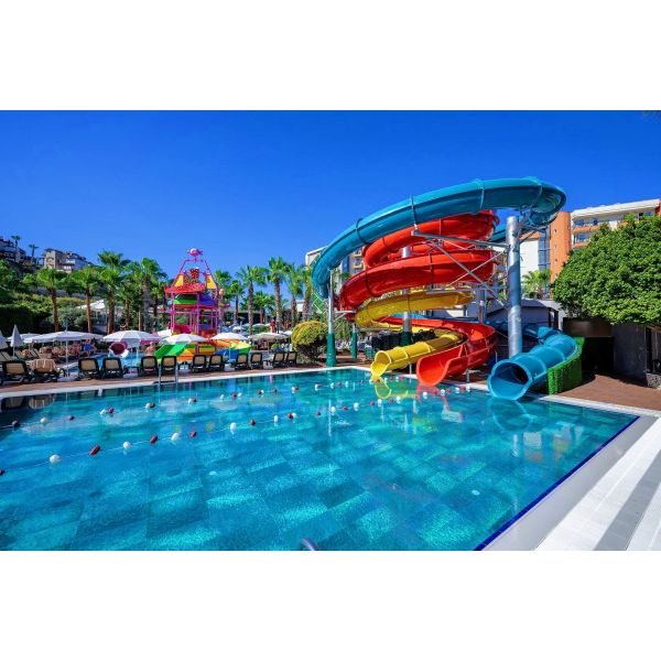 Water Aqua Sports Equipment Park Games Ride Amusement Fiberglass Pool Slide Kid Play for Child