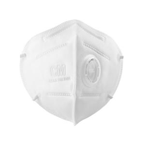 Folding Industrial N95 Particulate Respirator Mask With Breathing Valve