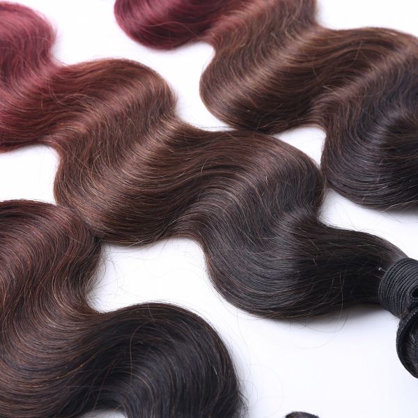8-30 Inches 100% Human Hair Extension Ombre 3 Color Body Wave Brazilian Hair