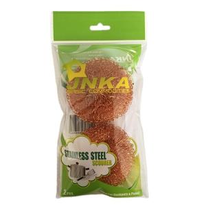 Spiral Pure Copper Scourer Kitchen Cleaning Ball 18g/pc