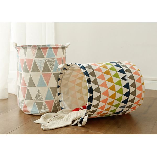 Foldable waterproof washing laundry clothes basket baby toy storage bag large box customizable colors banjour triangle