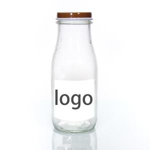 Personalised Glass Milk Bottle 16oz 500ml 1 Litre Logo Printing