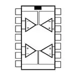 Quality LMV324IYPT Operational amplifier-operational amplifier low power rail-to-rail input/output op-amp for sale