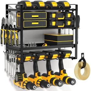 Quality Garage Shop Storage Solution Power Tool Organizer with Battery Charger and Power Strip for sale