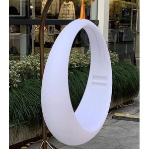 Outdoor Entertainment colorful hanging swing chair lighting Remote Control LED