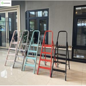 Multiple Colors Red 4 Steps Aluminum Folding Ladder Using Hight 87 cm Max Load