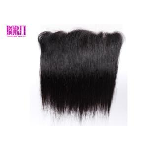 Natural Human Hair Lace Frontal 100% Straight Unprocessed Brazilian Customized