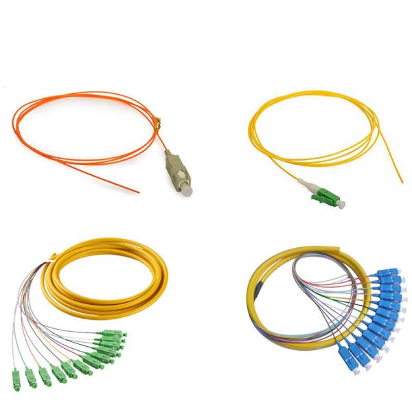 Buy 0.9 / 1.2 / 1.6 / 2.0 / 3.0mm simplex or multiplex Core Optic Patch Cords Fiber Pigtail With customized connector at wholesale prices