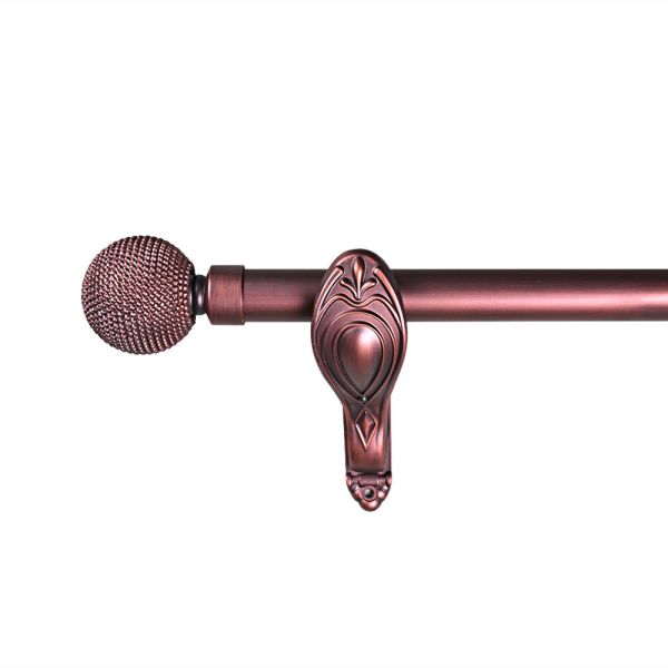 Buy Ball Shape Curtain Rod And Finial Set Diameter 19mm 16MM at wholesale prices