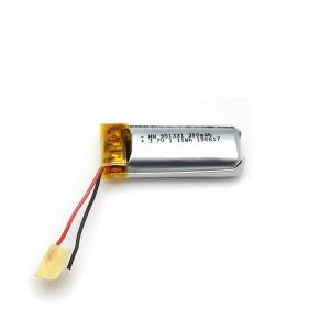 Quality Cobalt Lithium Ion 1.11Wh 3.7 Volt 300mah Battery for sale