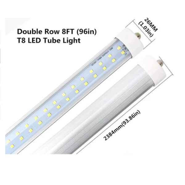 Buy 40-Watt 8 ft. T8 FA8 Single Pin Type A Plug and Play Linear LED Tube Light Bulb, Daylight at wholesale prices