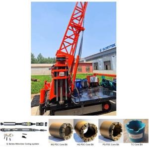 Small Crawler Trailer Skid Mounted Core Drill Rig For Soft And Hard Formation