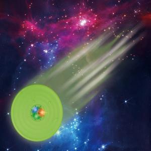 China EVA Material Stuffed Pet Toys Starry Sky Sound And Light Frisbee Pet Training on sale