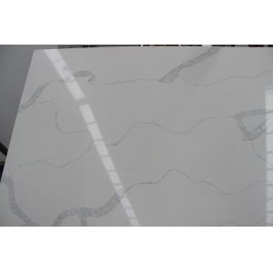 P8106 Bacteria Resistant Calacatta Quartz Countertops Lemon Juice Acid Resistant