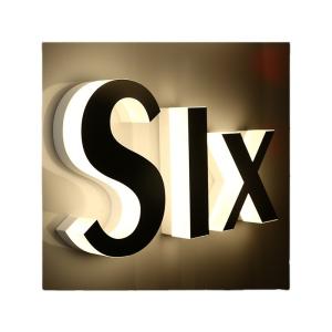 Gold Color Stainless Steel Signage Outside Led Channel 3D Backlit Letter Sign