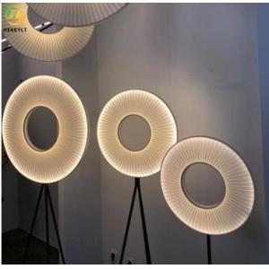 50000 Working Hours Italian LED Floor Lamp With Circular Design And End