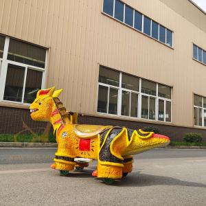 Innovative Animatronic Electric Ride On Dinosaur For Children And Adults 350W