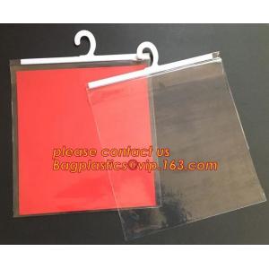 Reusable Transparent Hanger Hook Plastic Bags, biodegradable Die Cut Punch
