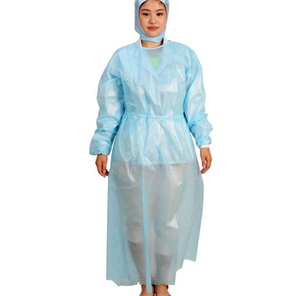 Buy 60 Gsms Hooded Waterproof Disposable Isolation Gown at wholesale prices