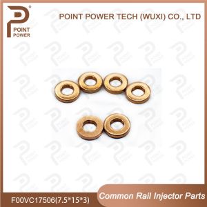 Common Rail Injector Copper Washers Shims F00VC17506 (F00V C17 506) Size 7.5*15