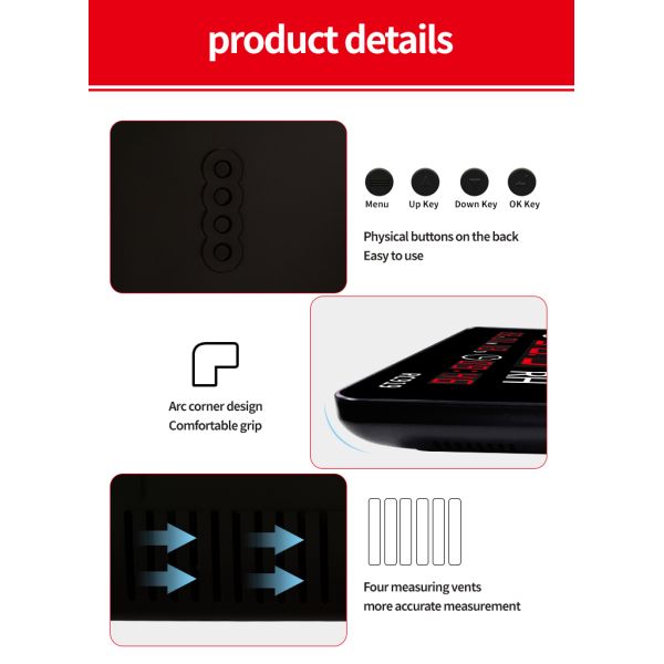 Industrial Grade Digital Thermometer Hygrometer Wall Clock Explosion Proof Probe LED Display for Weather Station Indoor Outdoor