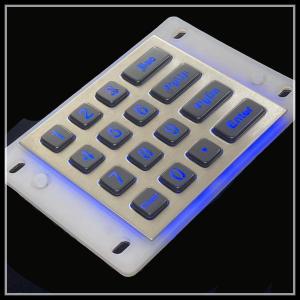 Waterproof Metal Backlit Numeric Keypad Light Transmitting LED Light Emitting