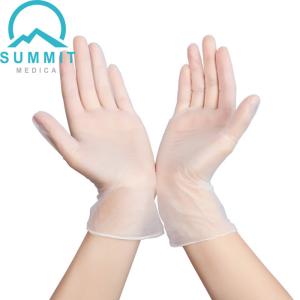 Powder Free Clear PVC Disposable Examination Gloves Latex Free