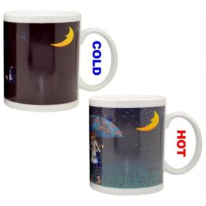 Quality Custom Heat Sensitive Colour Change Coffee Mug , Personalised Colour Changing Mugs for sale