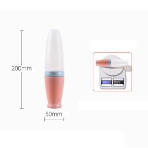 Phthalate BPA Latex Free Silicone Baby Teether Spoon Feeding Bottle Medium Flow