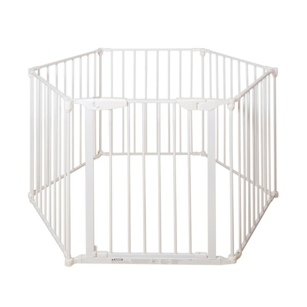 White Dog Pen Fence Panels
