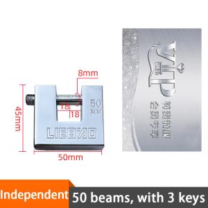 Anti Theft Safe Stainless Steel Rectangular Lock Padlock Keyed Padlock