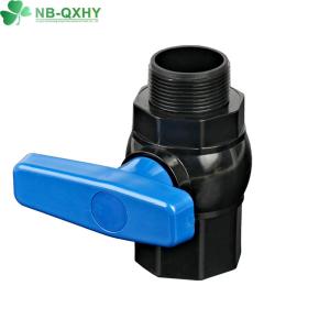 Water Media PVC Octangle Ball Valve with Compact Male and Female Threaded