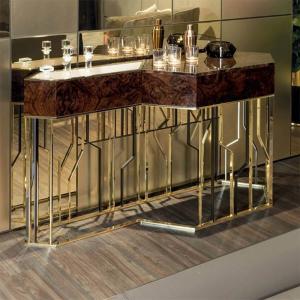 0.85m Shoe Cabinet Console Table With File Drawers Stainless Steel Matted