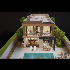 1:50 Scale Realistic Villa Model with Illumination