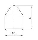 Cemented Tungsten Carbide Parabolic Pick Buttons Hard Alloy Engineering