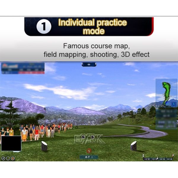 Indoor Sport Golf Simulator Interactive Projection Screen Smart Golf By Projection