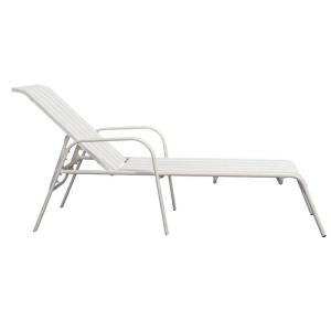 Aluminum Frame Teslin Seat Durable Structure Outdoor Sunbed