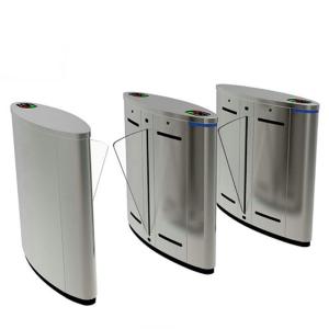 High Speed Access Control Turnstile Gate , RFID Card Flap Barrier Gate Bridge
