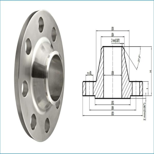 WN Stainless Steel Flanges A182 F316L 20" RF For Oil Industry