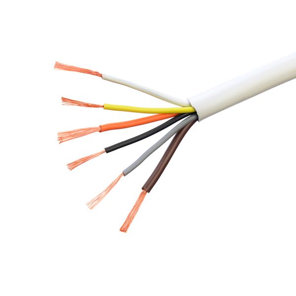 Flexible Power Cables H05vv-f 5 Core 0.5mm/1 mm Sq Copper Solid Conductor Electric Wire for Household Building Wire