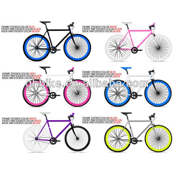 700C Teny Mag 5-Spoke Wheel Fixie Bike Fixed Gear Bike for Men Load Capacity 150KG End