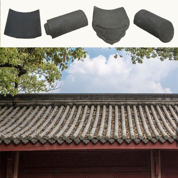 Buy Plain Snow Resistant Chinese Clay Roof Tiles Fireproof at wholesale prices