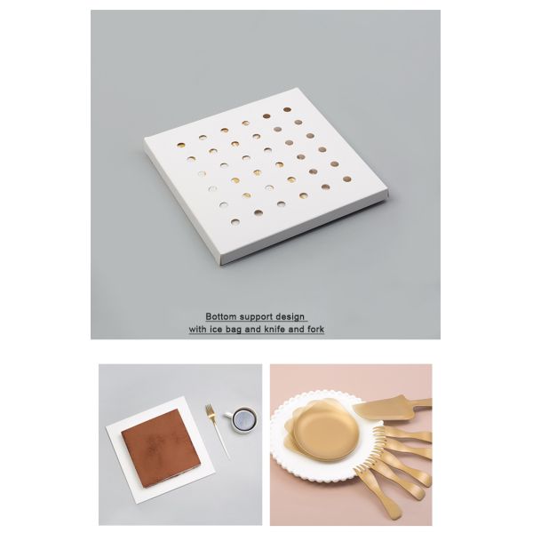 Luxury Custom Cake Box White Clear Square Transparent Birthday Party Gift Box