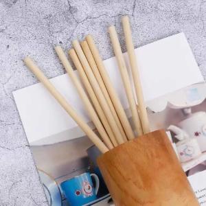 Disposable Natural Reed Drinking Straws 18cm compostable boba straws