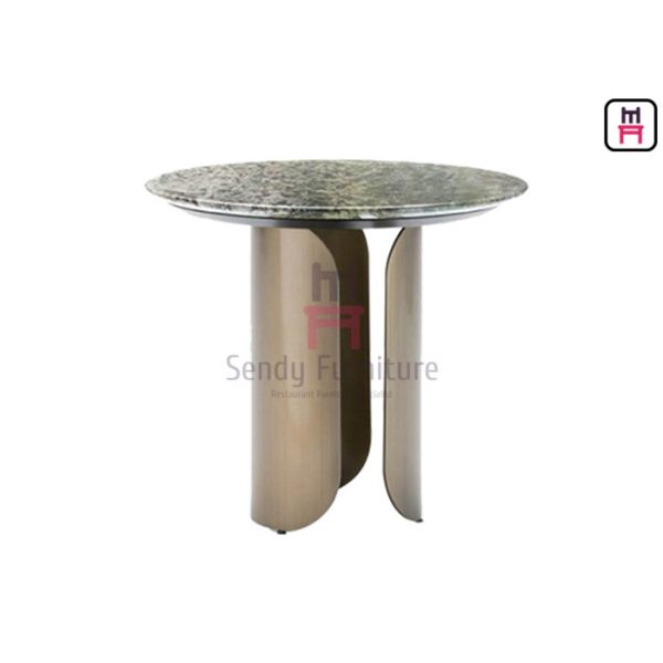 Buy Hollowed Out 0.15cbm Stainless Steel Marble Table 55*40cm at wholesale prices