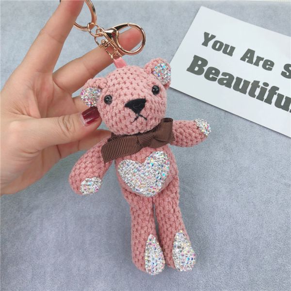 Lightweight Soft Toy Keychain Various Color 100% Cotton Material Kawaii Design